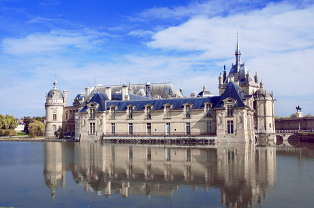 Chateau de Chantilly, Picardie, Franceのeditorial素材
