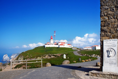 Cabo da Roca Cape Roca is a cape which forms the westernmost point of both mainland Portugal mainland Europe and the Eurasian land mass.のeditorial素材