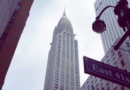 Chrysler Building view from Midtownのeditorial素材