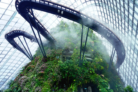Gardens by the Bay Cloud forest pavillionのeditorial素材
