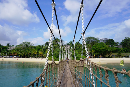 Palawan Beach of Sentosa Islandのeditorial素材