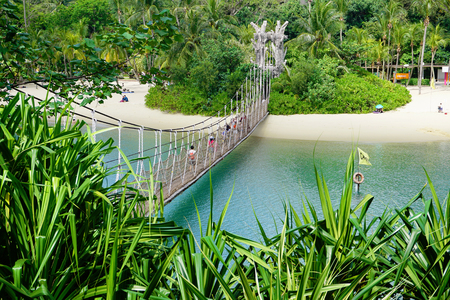 Palawan Beach of Sentosa Islandのeditorial素材