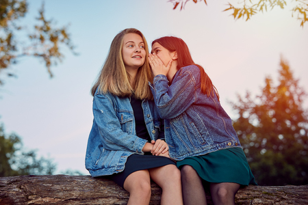 Girls summer secretsの写真素材