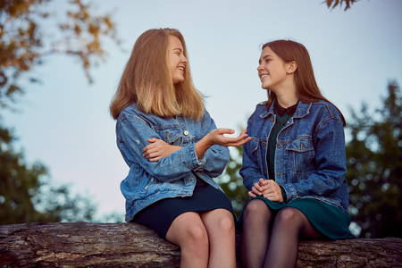 Girls summer secretsの写真素材