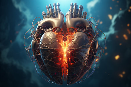 Advanced surgical technologies. saving lives through donor heart transplantation.の素材