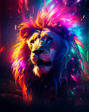 Leo zodiac sign illustration for astrology and horoscope predictions - ideal for zodiac enthusiastsの素材
