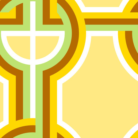 Seamless pattern retro style circles