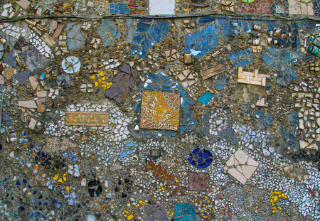 MOSCOW, RUSSIA - FEBRUARY 18, 2016: Vintage mosaic patternのeditorial素材