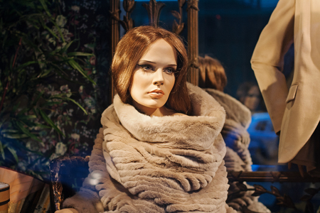 Moscow, Russia - January 04, 2012: Female mannequin in a fashion store of TSUM in Moscowのeditorial素材