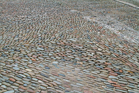 Stone paving slabs as background, textureの写真素材