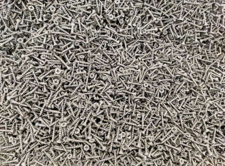 Background or texture of wood screwsの写真素材