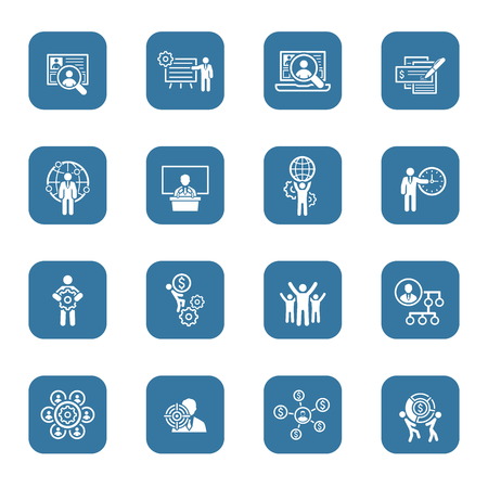 Flat Design Icons Set. Business and Finance.のイラスト素材