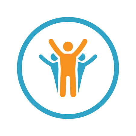 Success Icon. Business Concept. Flat Design with Long Shadowのイラスト素材