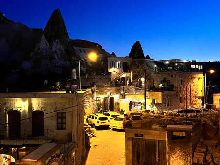 Night view of Cappadocia, Turkeyの写真素材