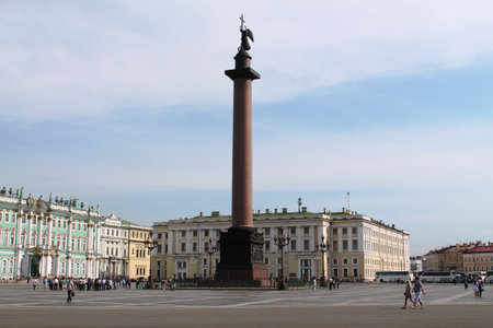 The Peter and Paul Square in St.Petersburgの写真素材