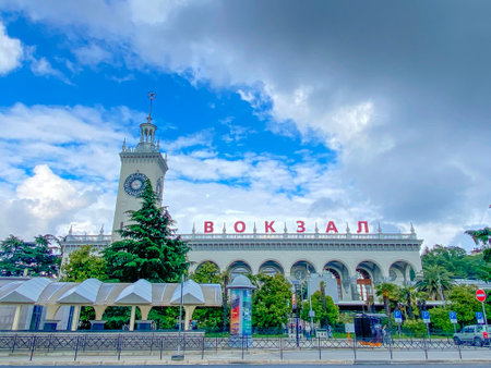 Kuala Lumpur Railway Station is the main railway station in Malaysia.の写真素材