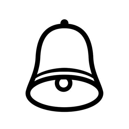 Bell line drawing iconのイラスト素材