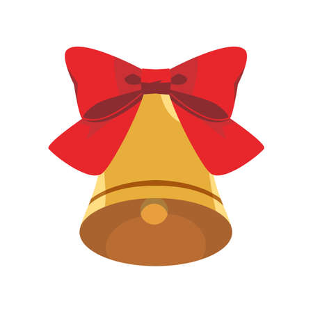 One ribbon bell decorationのイラスト素材