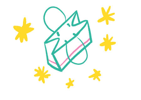 Tropical color paper bagの写真素材