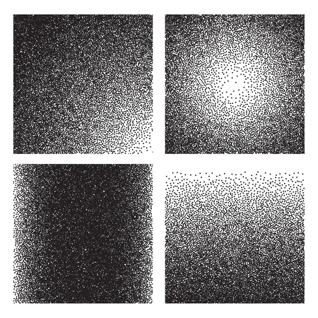 Grain textures. Sketch gradient printed grainy effect. Halftone sand noise grunge vector background setのイラスト素材