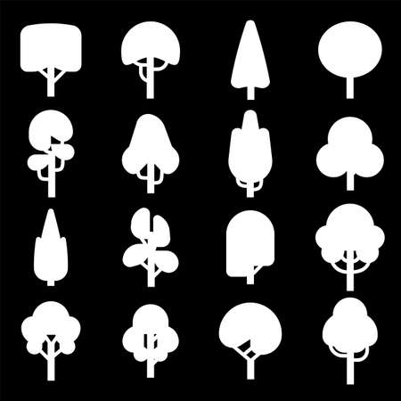 Silhouettes of trees.のイラスト素材