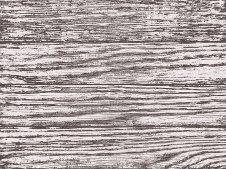 Dark wood texture. Vintage plank structured surface, natural wooden material, black and white grunge rustic style, linear cutting clicky fiber board, rough grains texture pattern. Vector backgroundのイラスト素材
