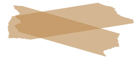 Biege scotch band cross. Sticky paper ripのイラスト素材