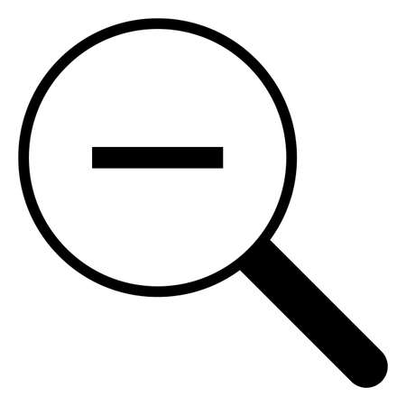 Magnifying glass with minus sign. Shrink icon. Zoom out cursorのイラスト素材
