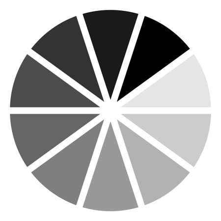 Segment gradient round sign. Pie circle iconのイラスト素材