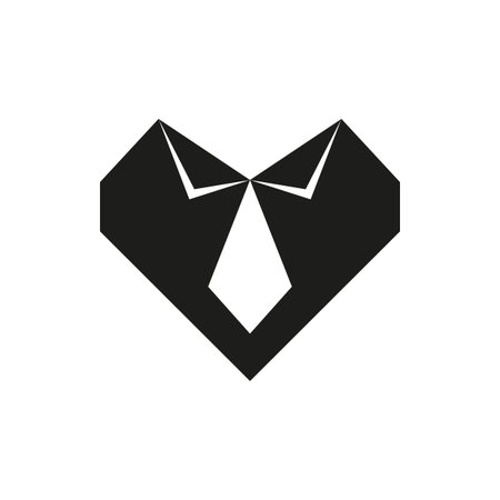 simple black costume icon isolated on white background. Elements for company print products, page and web decor. Vector illustration.のイラスト素材