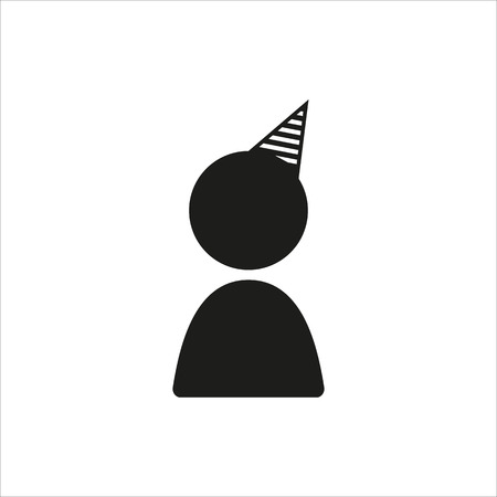 Celebration icon in simple black design Created For Mobile, Web, Decor, Print Products, Applications. Black icon isolated. Vector illustration.のイラスト素材