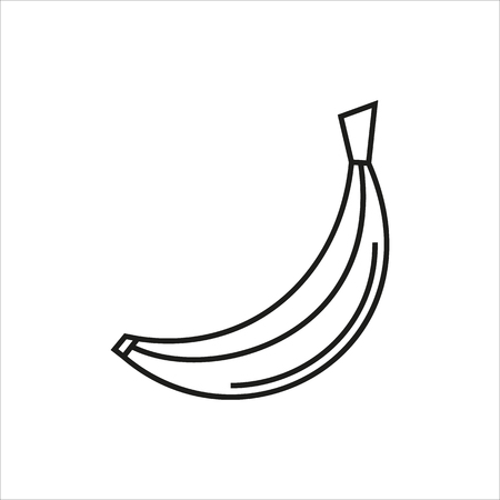 bananasimple icon on white background Created For Mobile, Web, Decor, Print Products, Applications. Vector illustration.のイラスト素材