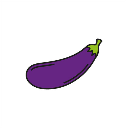 vegetable simple icon on white background Created For Mobile, Web, Decor, Print Products, Applications. Vector illustration.のイラスト素材
