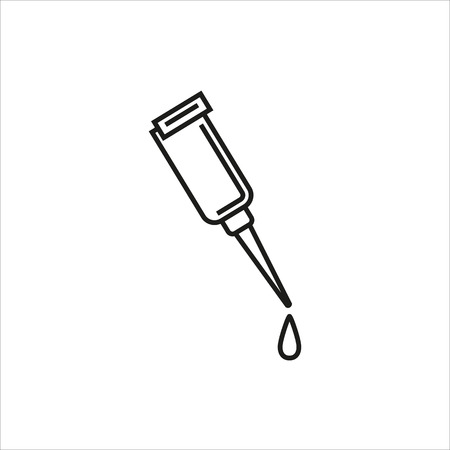 glue icon on white background Created For Mobile, Web, Decor, Print Products, Applications. Icon isolated. Vector illustration.のイラスト素材
