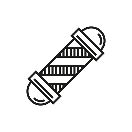 barbershop element icon Created For Mobile, Web, Decor, Print Products, Applications. Black icon isolated. Vector illustration.のイラスト素材