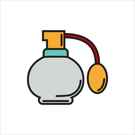 Perfume icon Created For Mobile, Web, Decor, Print Products, Applications. Color icon isolated. Vector illustration.のイラスト素材