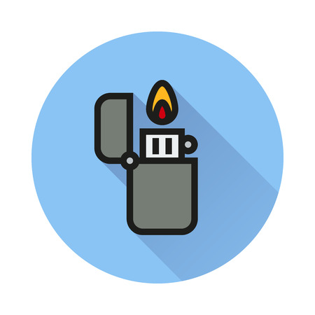 fire lighter icon on white background Created For Mobile, Web, Decor, Print Products, Applications. Icon isolated. Vector illustration.のイラスト素材