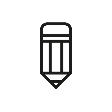 pencil icon icon on white background Created For Mobile, Infographics, Web, Decor, Print Products, Applications. Icon isolated. Vector illustrationのイラスト素材