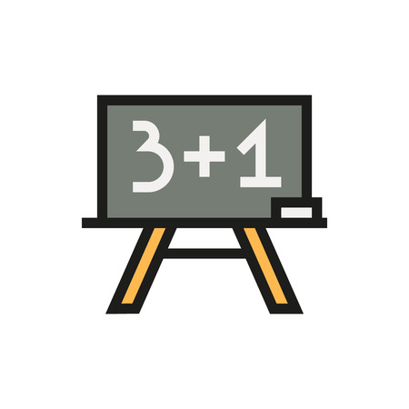 Blackboard icon on white background Created For Mobile, Infographics, Web, Decor, Print Products, Applications. Icon isolated. Vector illustrationのイラスト素材