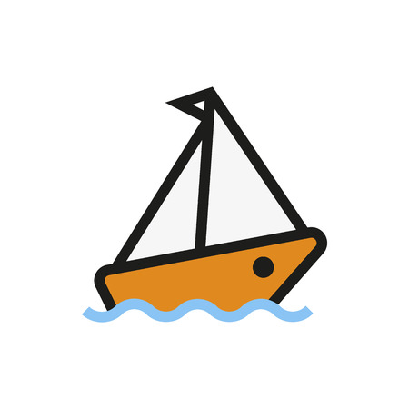 Cruise ship icon on white background Created For Mobile, Web, Decor, Print Products, Applications. Icon isolated. Vector illustrationのイラスト素材