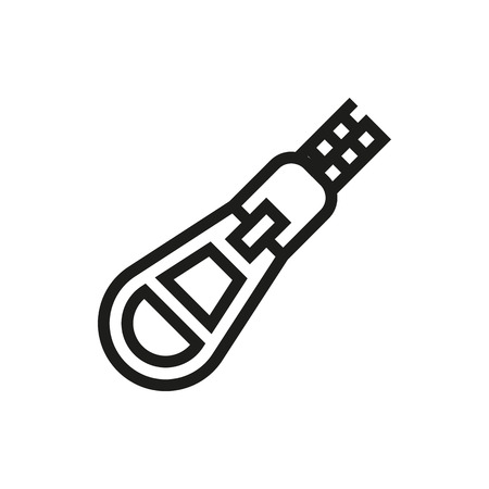 Zipper icon on white background Created For Mobile, Infographics, Web, Decor, Print Products, Applications. Icon isolated. Vector illustrationのイラスト素材