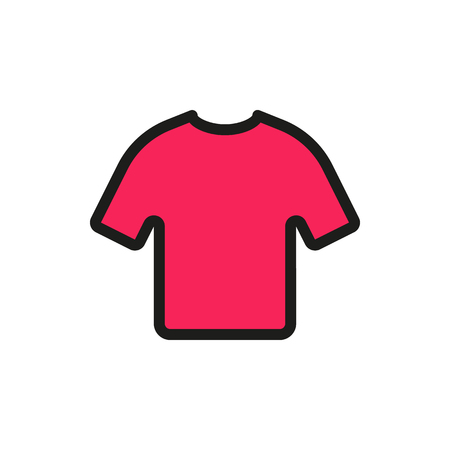 Tshirt icon on white background Created For Mobile, Infographics, Web, Decor, Print Products, Applications. Icon isolated. Vector illustrationのイラスト素材