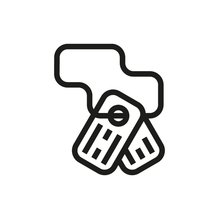 Vector identity tags on white background Created For Mobile, Web, Decor, Print Products, Applications. Icon isolated. Vector illustrationのイラスト素材