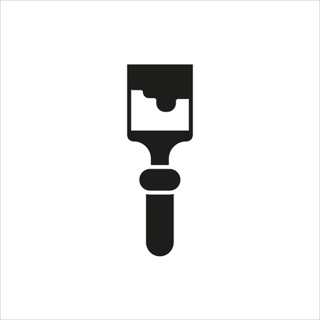 Brush icon on white background Created For Mobile, Web, Decor, Print Products, Applications. Icon isolated.のイラスト素材