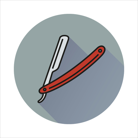 cutthroat icon Created For Mobile, Web, Decor, Print Products, Applications. Color icon isolated.のイラスト素材