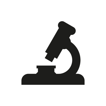 Microscope icon on white background Created For Mobile, Infographics, Web, Decor, Print Products, Applications. Icon isolated.のイラスト素材
