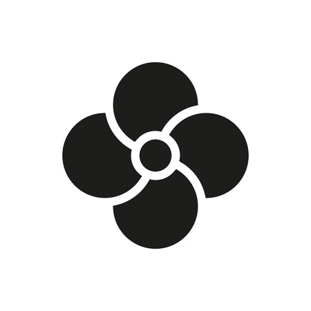 Fan icon on white background Created For Mobile, Web, Decor, Print Products, Applications. Icon isolated.のイラスト素材