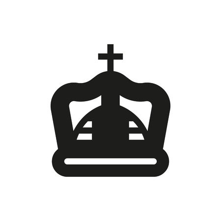 crown icon on white background Created For Mobile, Infographics, Web, Decor, Print Products, Applications. Icon isolated.のイラスト素材