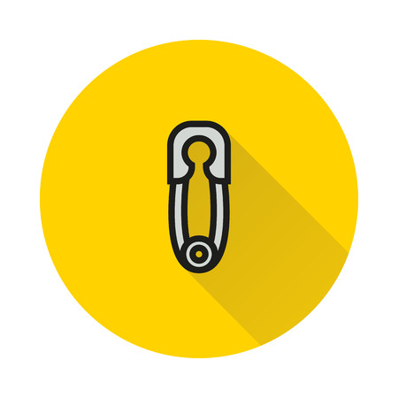 pin icon on round background Created For Mobile, Infographics, Web, Decor, Print Products, Applications. Icon isolated.のイラスト素材