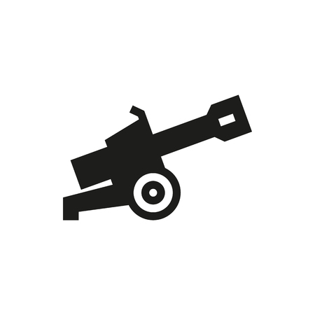 Cannon icon on white background Created For Mobile, Web, Decor, Print Products, Applications. Icon isolated.のイラスト素材